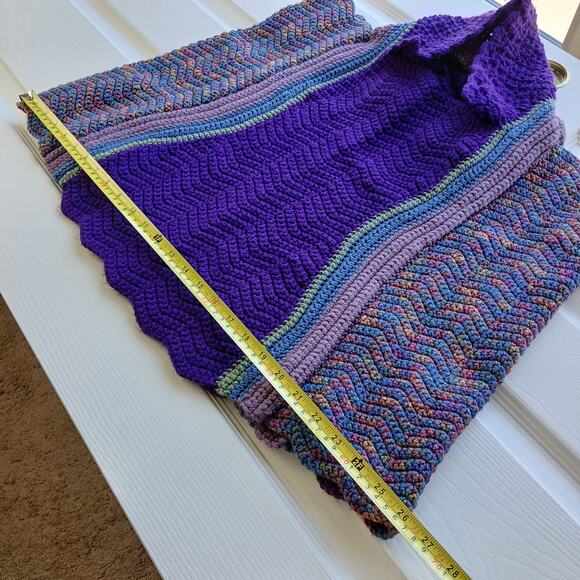 Hourglass Crochet Sweater Blouse 3X short puff sleeve shaping side panels - Picture 7 of 9